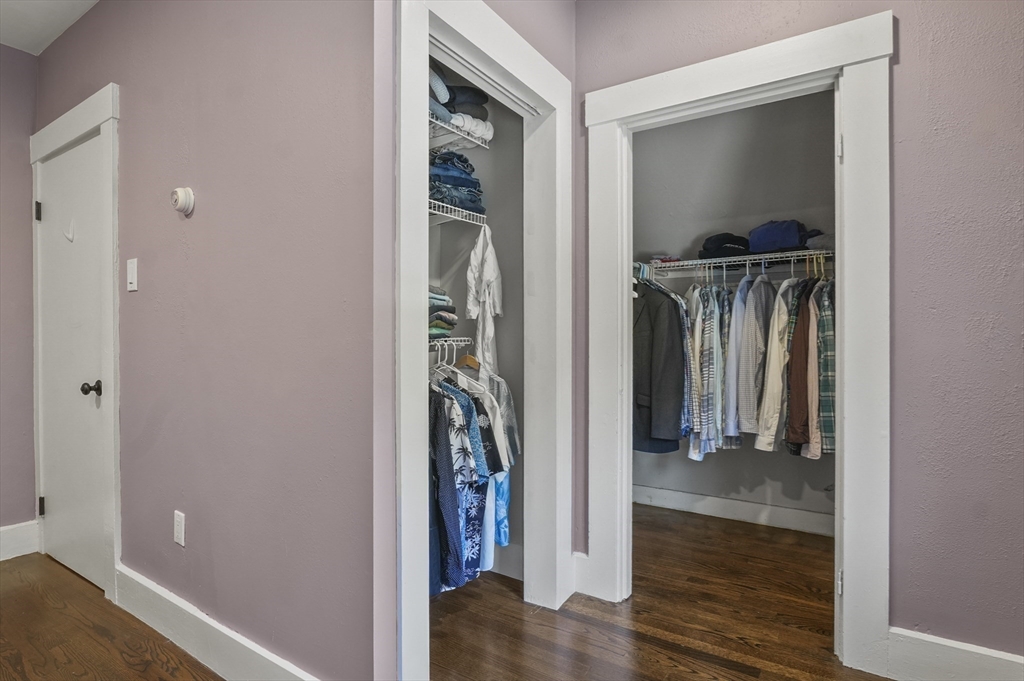 5 Waban Street Natick, MA 01760 - Photo 22 of 32 a view of a hallway with wooden floor and closet