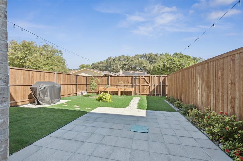 3073 Hamilton Street Plano, TX 75075 - Photo 29 of 30 a view of backyard with seating and green space