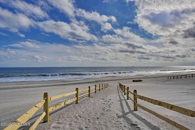 a view of a roof with furniture