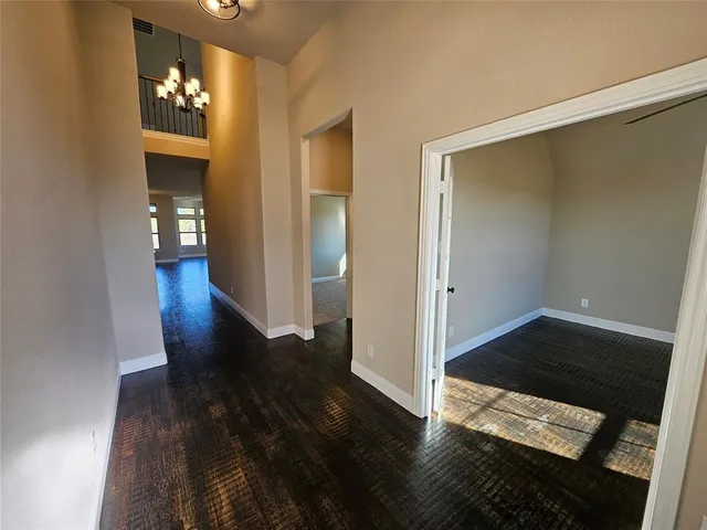 wooden floor in an empty room with wooden floor