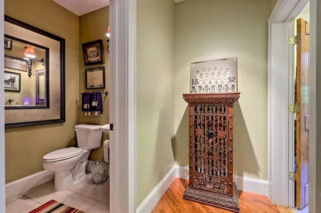 a living room with furniture and a gate