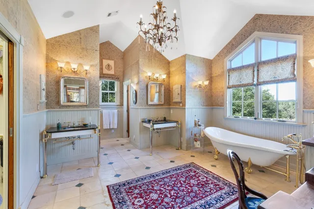 a view of balcony and yard