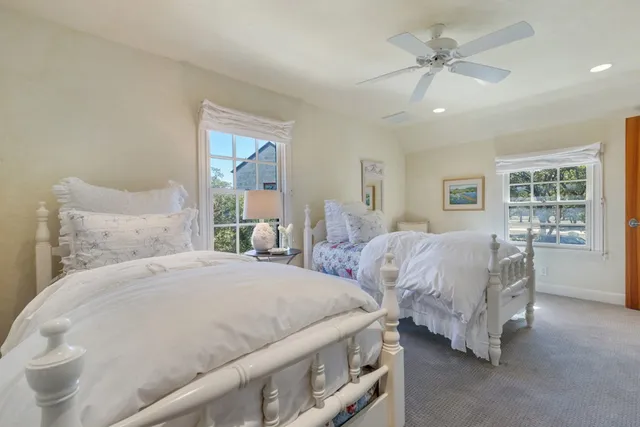 a tree in the garden of a building