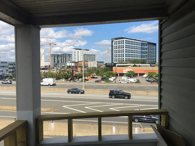 a view of building from window
