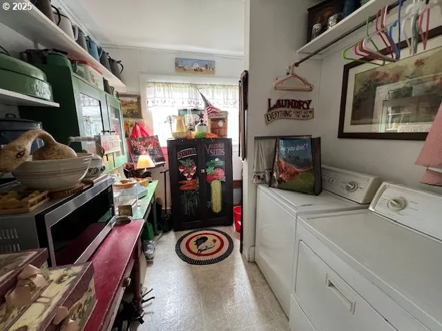 a view of a livingroom with furniture stairs