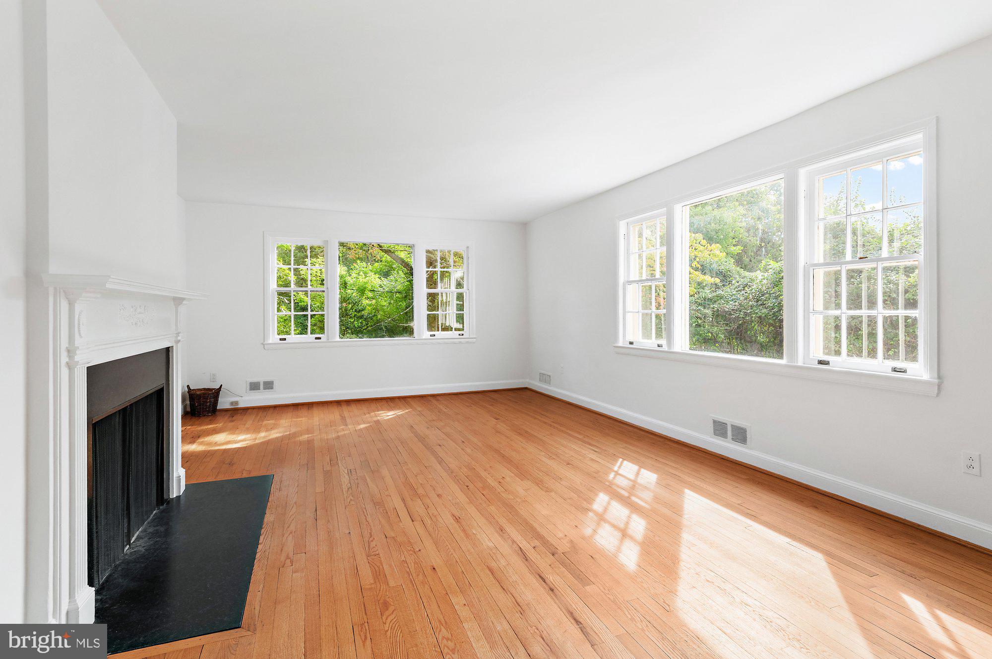 9225 Levelle Drive Chevy Chase, MD 20815 - Photo 9 of 37 Living Room with Fireplace
