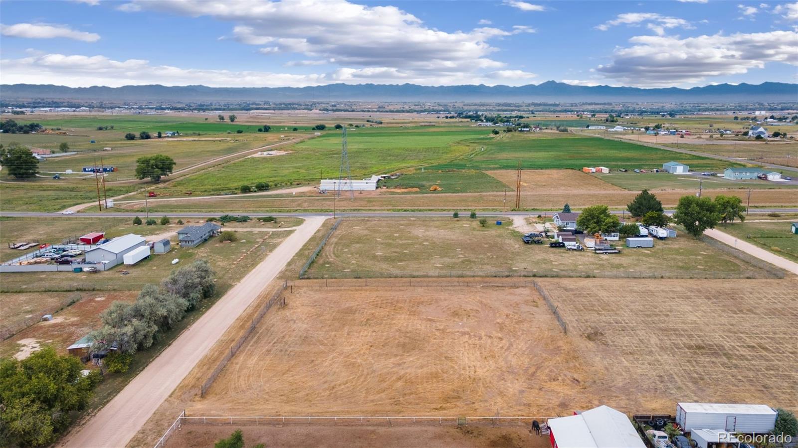 Morris Avenue Fort Lupton, CO 80621 - Photo 4 of 9 an aerial view of a house with a garden