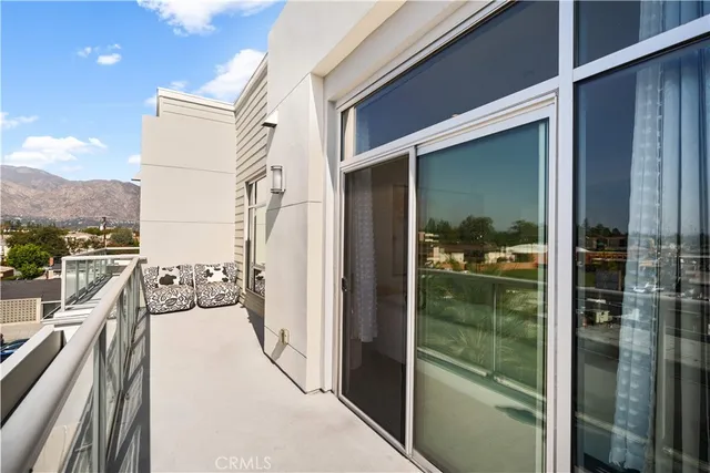 a view of a terrace with skyline