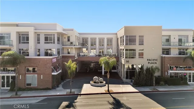 a street view with tall buildings