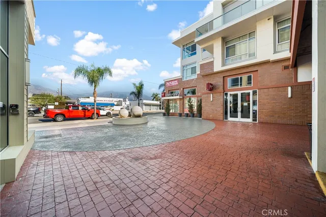 a view of road with card board