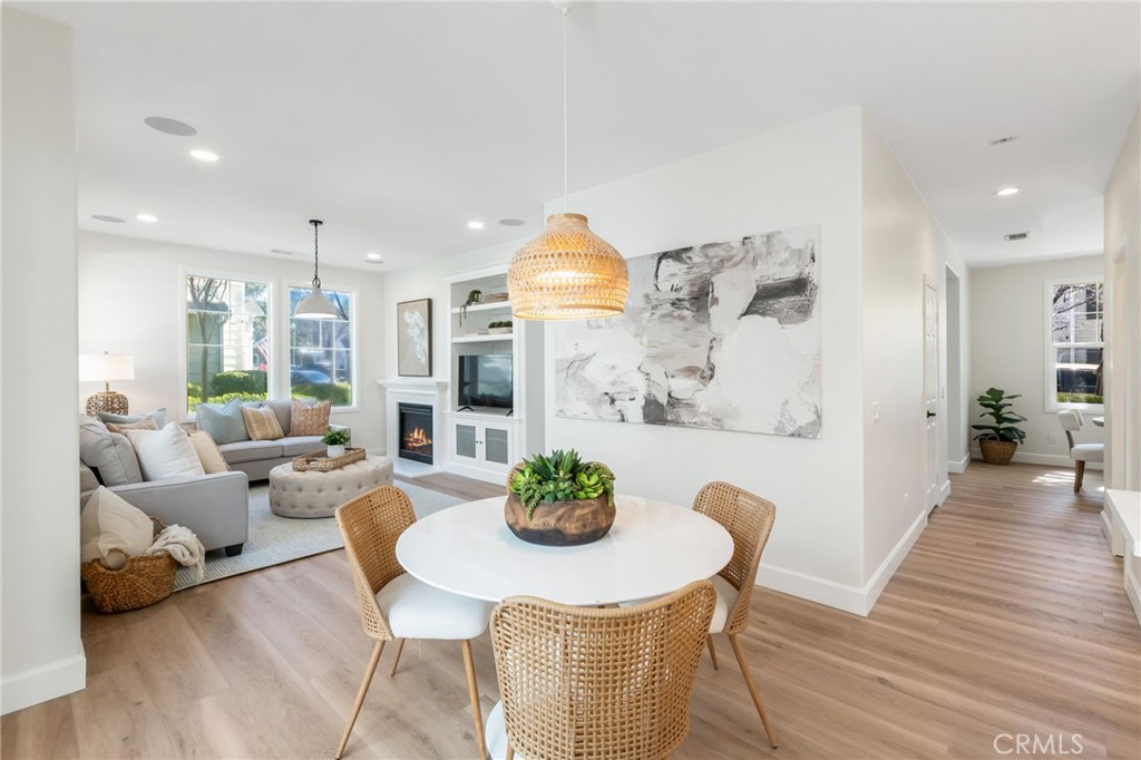 1 Tarleton Lane Ladera Ranch, CA 92694 - Photo 19 of 58 a view of a dining room with furniture window and wooden floor