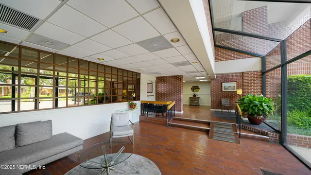 a view of a street from a balcony