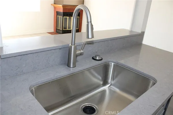 a close view of sink