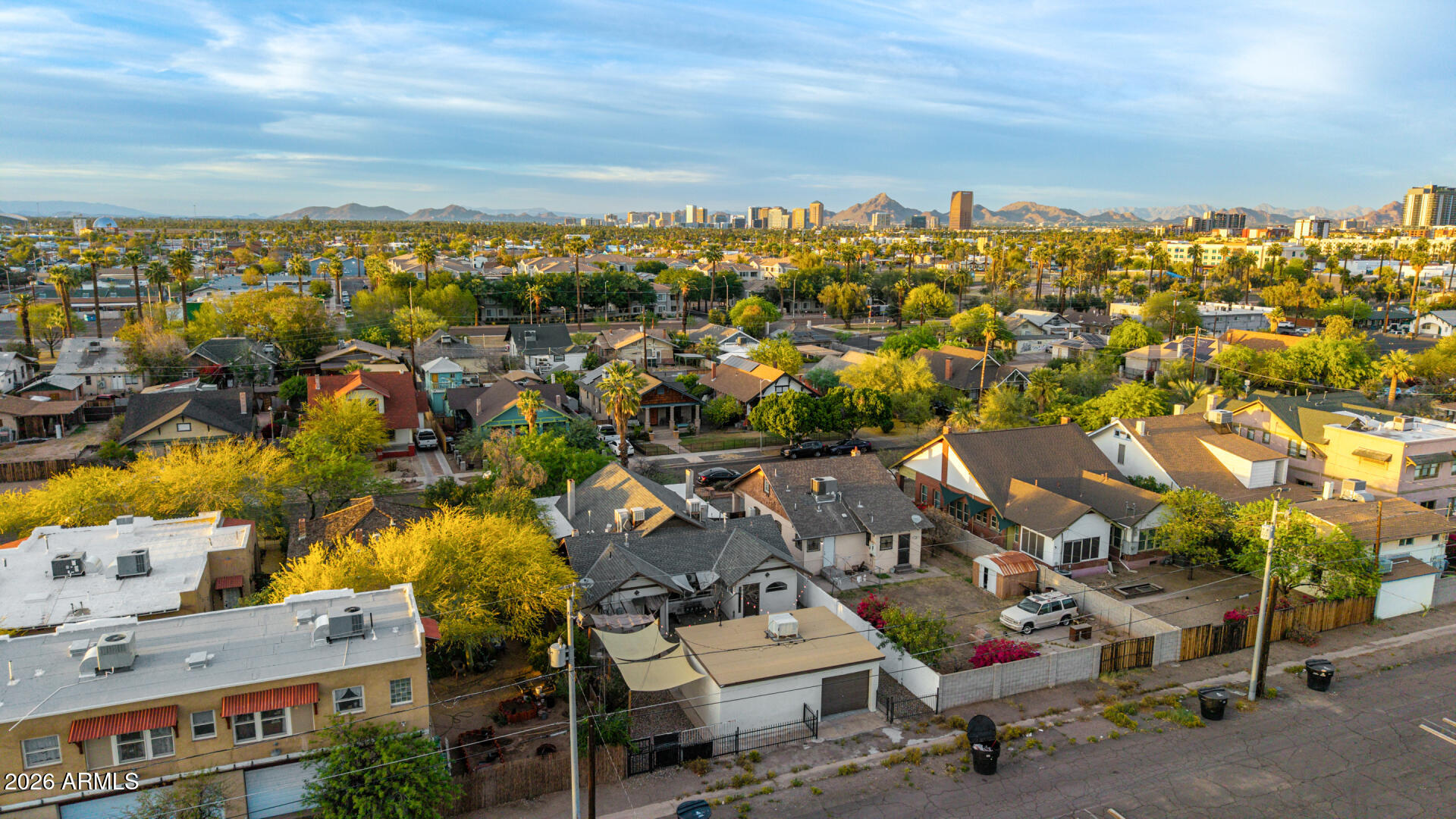 1317 West Monroe Street Phoenix, AZ 85007 - Photo 86 of 86 an aerial view of residential houses with outdoor space