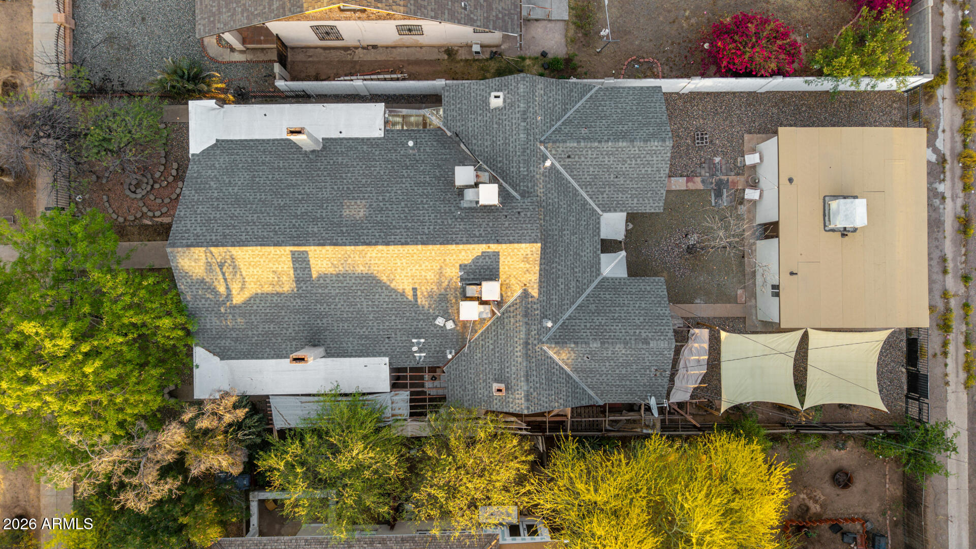 1317 West Monroe Street Phoenix, AZ 85007 - Photo 9 of 86 an aerial view of a house with swimming pool and porch
