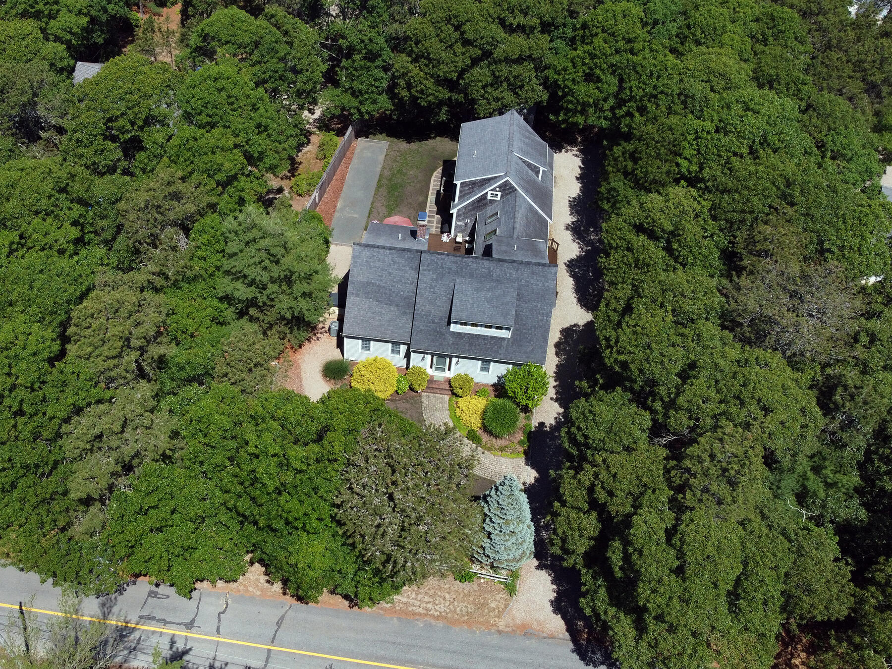 195 Cathedral Road Brewster, MA 02631 - Photo 50 of 54 an aerial view of a house