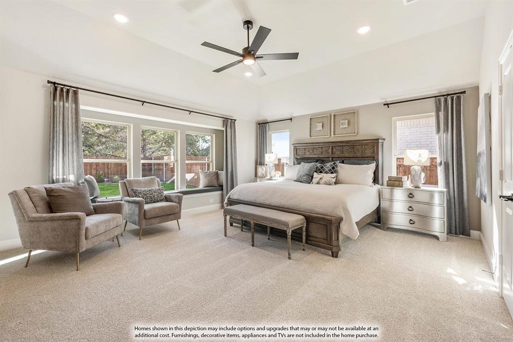 1148 Hitching Post Way Oak Point, TX 75068 - Photo 23 of 31 a bedroom with a bed and a couch