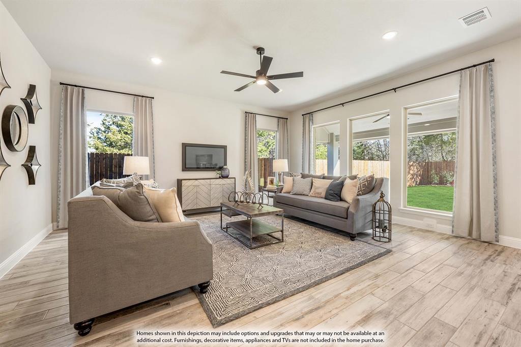 1148 Hitching Post Way Oak Point, TX 75068 - Photo 9 of 31 a living room with furniture and a large window