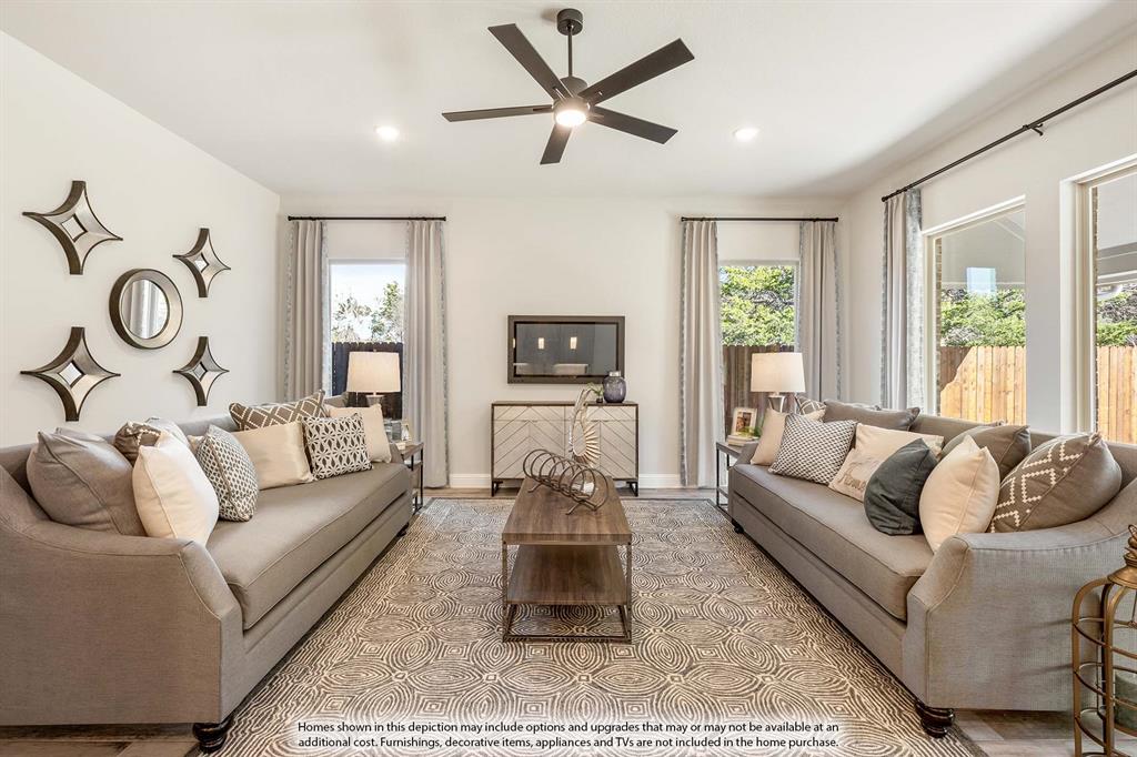 1148 Hitching Post Way Oak Point, TX 75068 - Photo 10 of 31 a living room with furniture and a large window