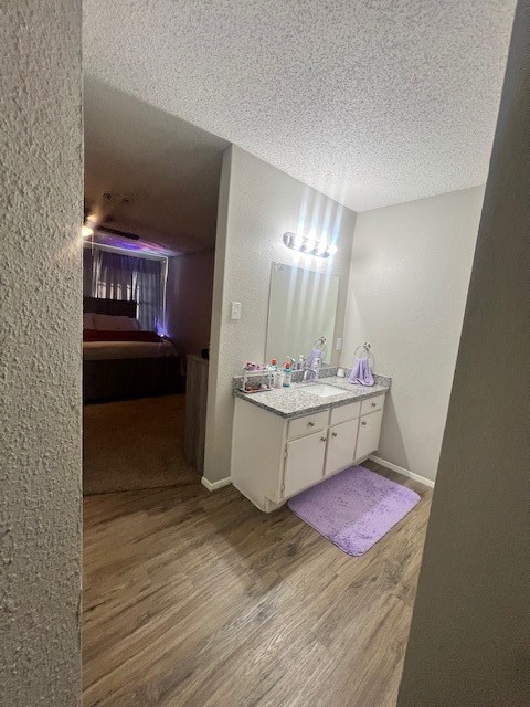 12245 Lemon Ridge Lane, Unit 122 Houston, TX 77035 - Photo 23 of 26 a bathroom with a sink and a mirror