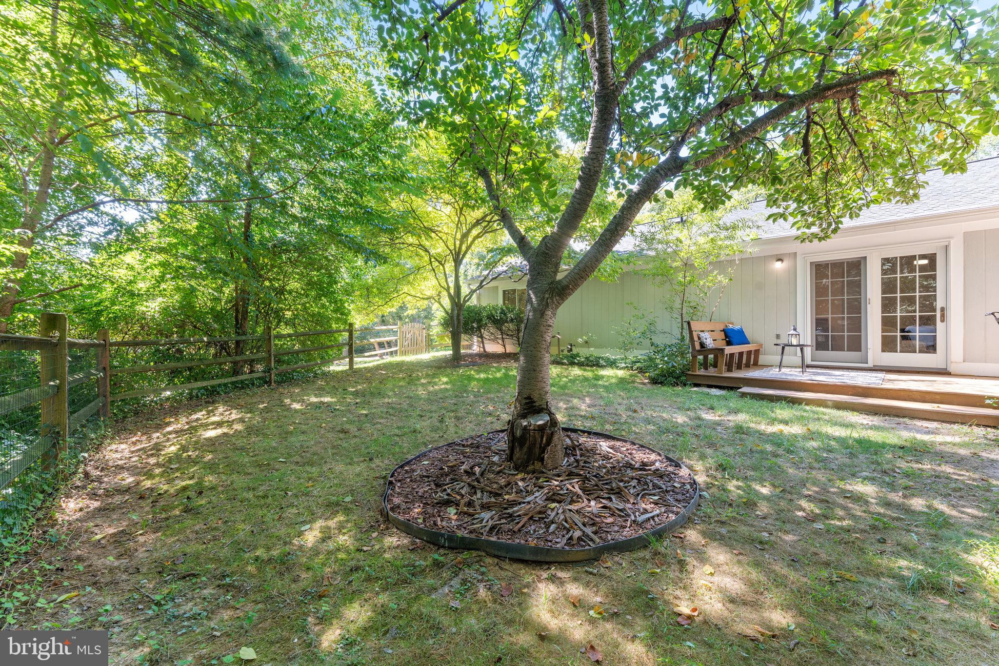 11401 Turnmill Lane Reston, VA 20191 - Photo 13 of 81 Serene backyard oasis with lush greenery.