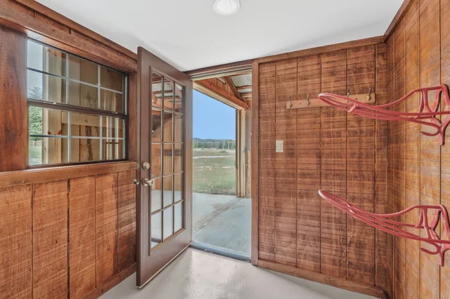 a view of front door of house