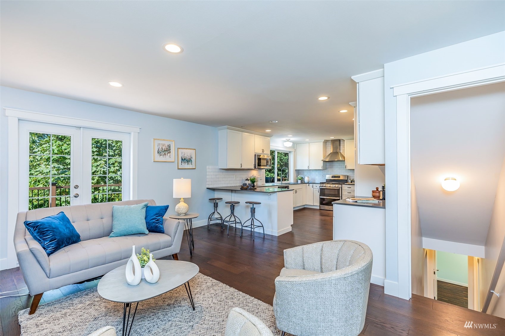 22110 14th Avenue West Bothell, WA 98021 - Photo 16 of 40 a living room with furniture and a wooden floor