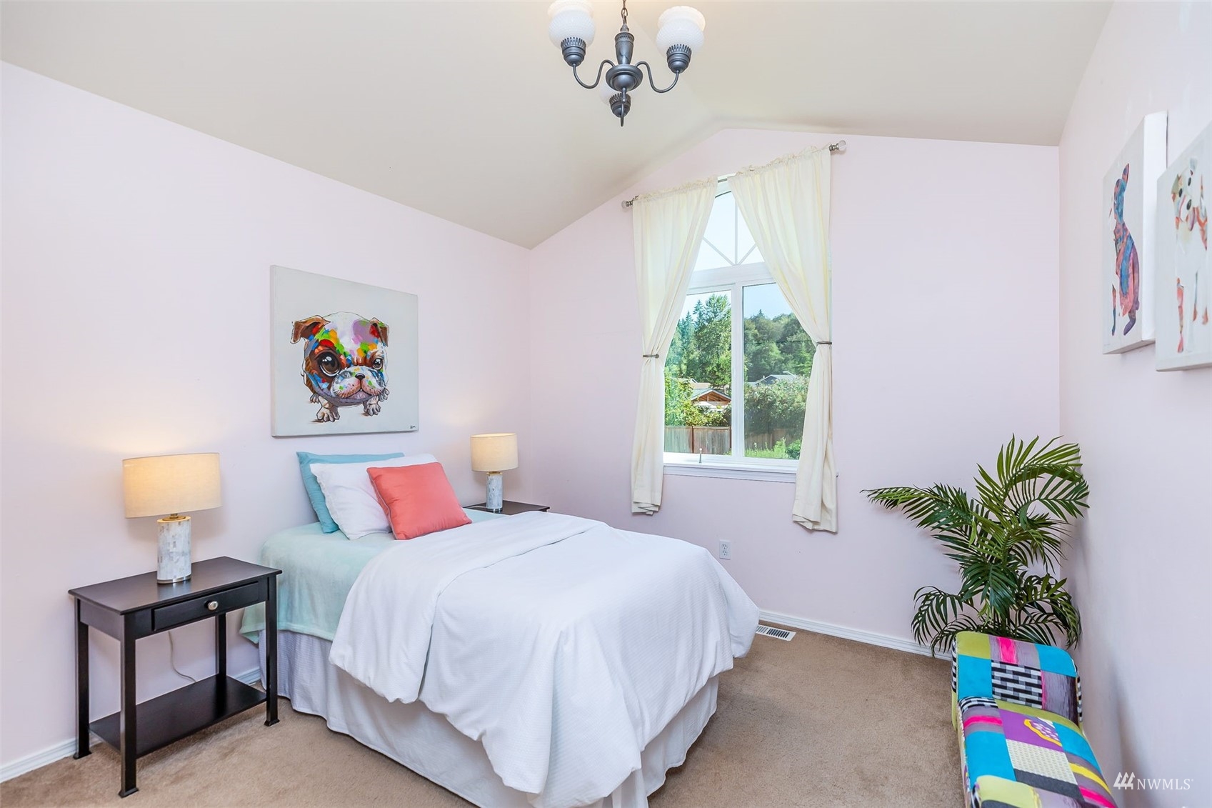 22110 14th Avenue West Bothell, WA 98021 - Photo 34 of 40 a bedroom with a bed and a potted plant