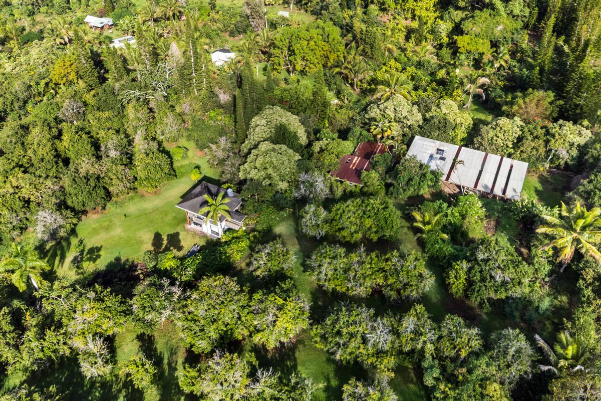 88-2497 Milolii Road Captain Cook, HI 96704 - Photo 2 of 30 a backyard of a house with a yard and outdoor seating