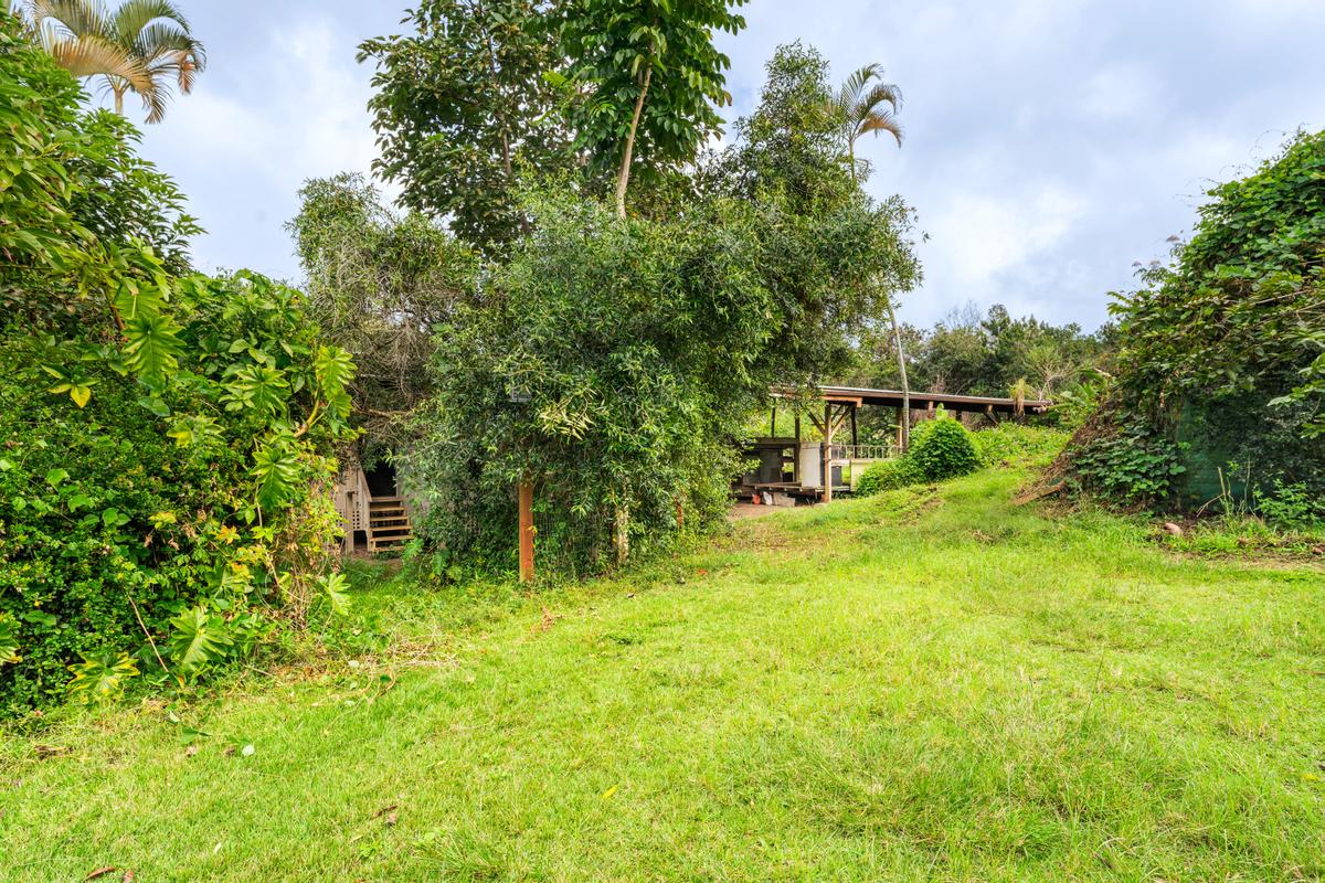 88-2497 Milolii Road Captain Cook, HI 96704 - Photo 24 of 30 a backyard of a house with lots of green space
