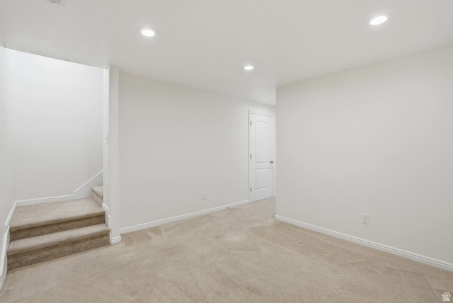 2007 Fielding Hill Lane Draper, UT 84020 - Photo 36 of 83 Carpeted room with recessed lighting and a neutral color palette