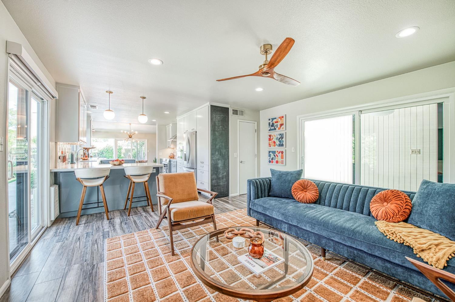 1527 West San Ramon Avenue Fresno, CA 93711 - Photo 12 of 55 a living room with furniture and a large window