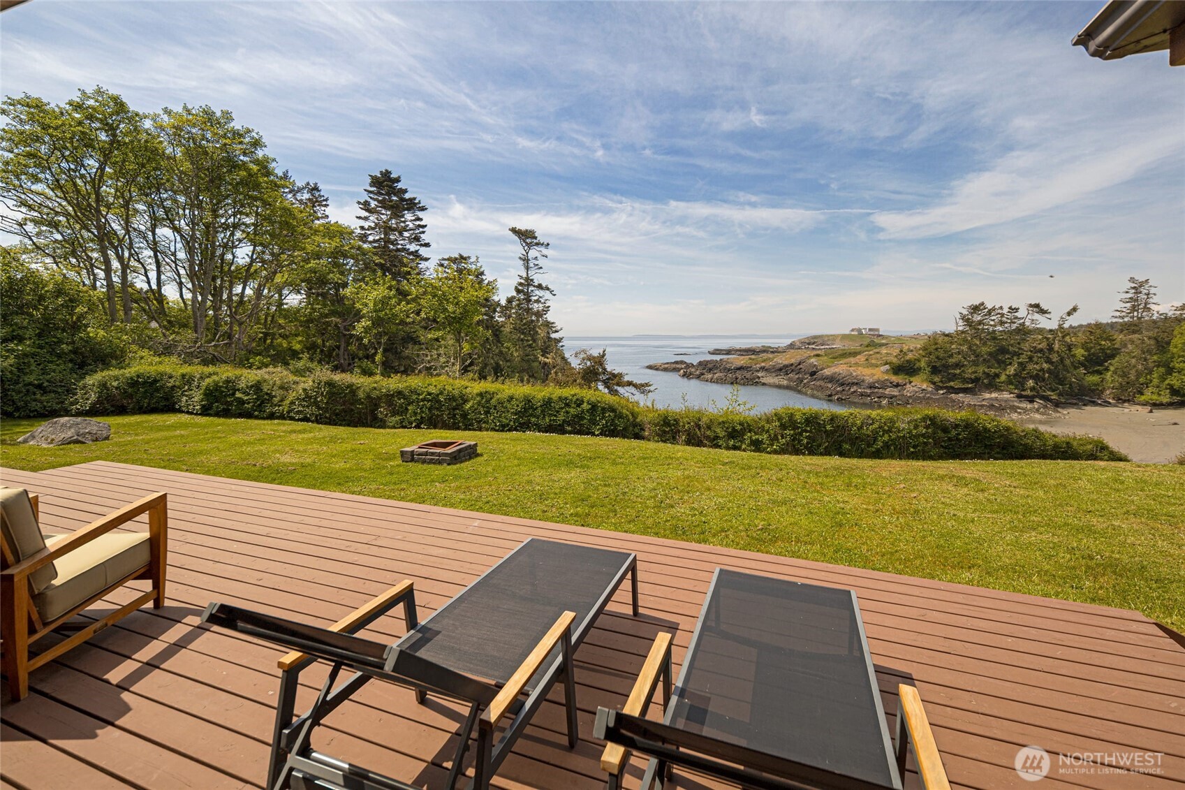 1248 Kanaka Bay Road Friday Harbor, WA 98250 - Photo 14 of 37 an outdoor sitting area with view of lake