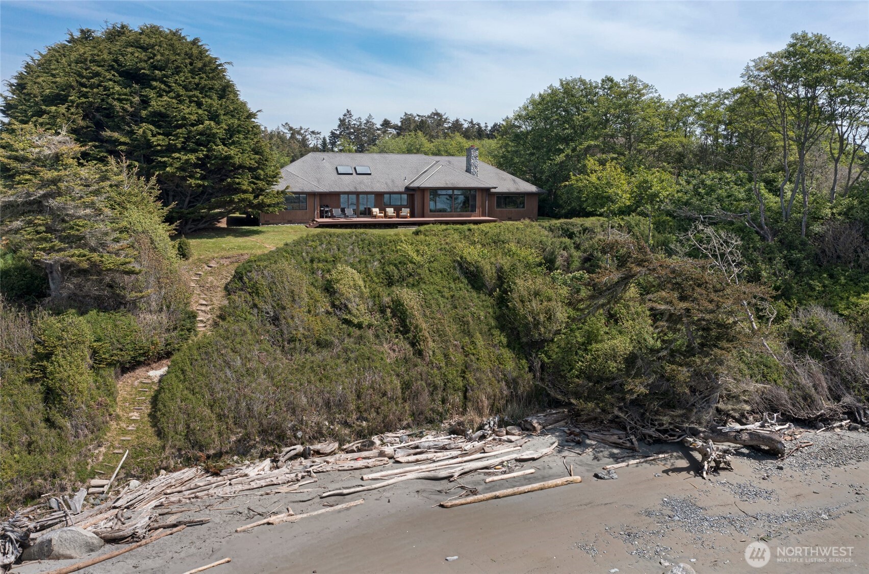 1248 Kanaka Bay Road Friday Harbor, WA 98250 - Photo 4 of 37 an aerial view of a house with a yard