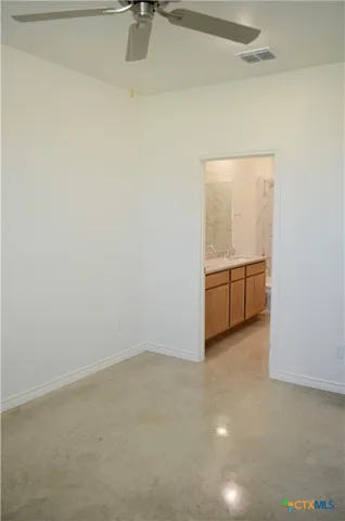 a view of an empty room