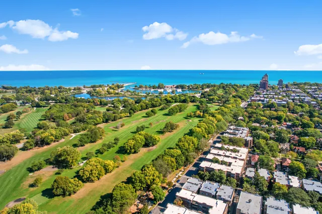 an aerial view of multiple house