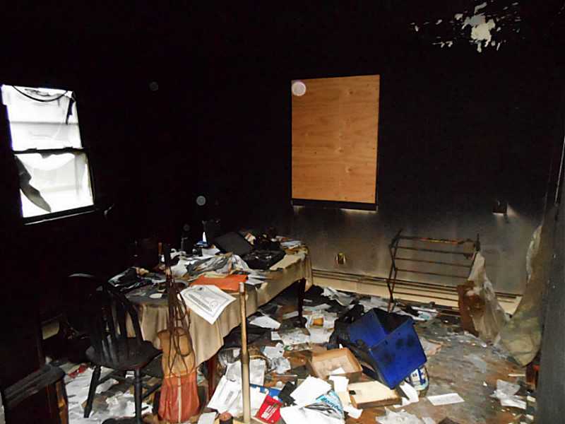 25 Walker Road Foster, RI 02825 - Photo 7 of 13 Dining Room. SHOWING SMOKE DAMAGE