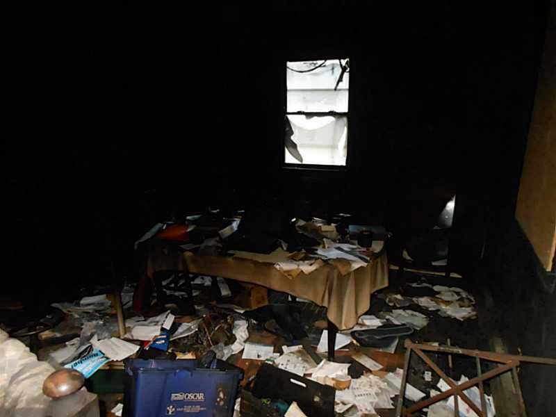 25 Walker Road Foster, RI 02825 - Photo 8 of 13 Dining Room. SHOWING SMOKE DAMAGE