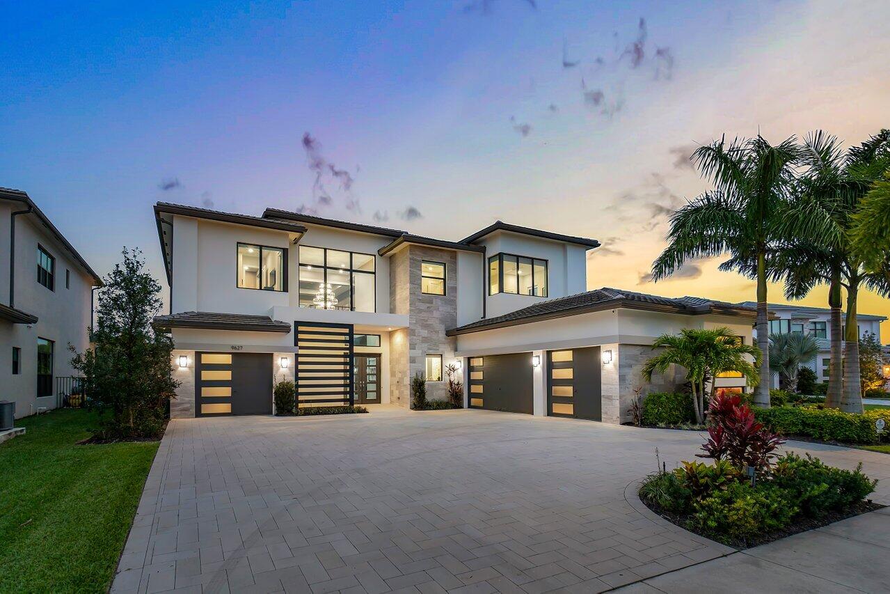 9627 Chianti Classico Terrace Boca Raton, FL 33496 - Photo 47 of 75 Front Elevation Twilight
