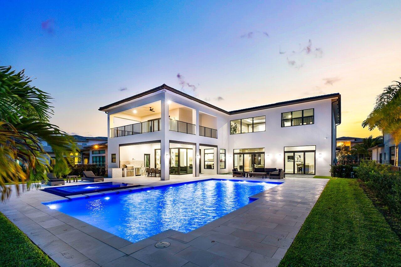 9627 Chianti Classico Terrace Boca Raton, FL 33496 - Photo 49 of 75 Rear Elevation Twilight