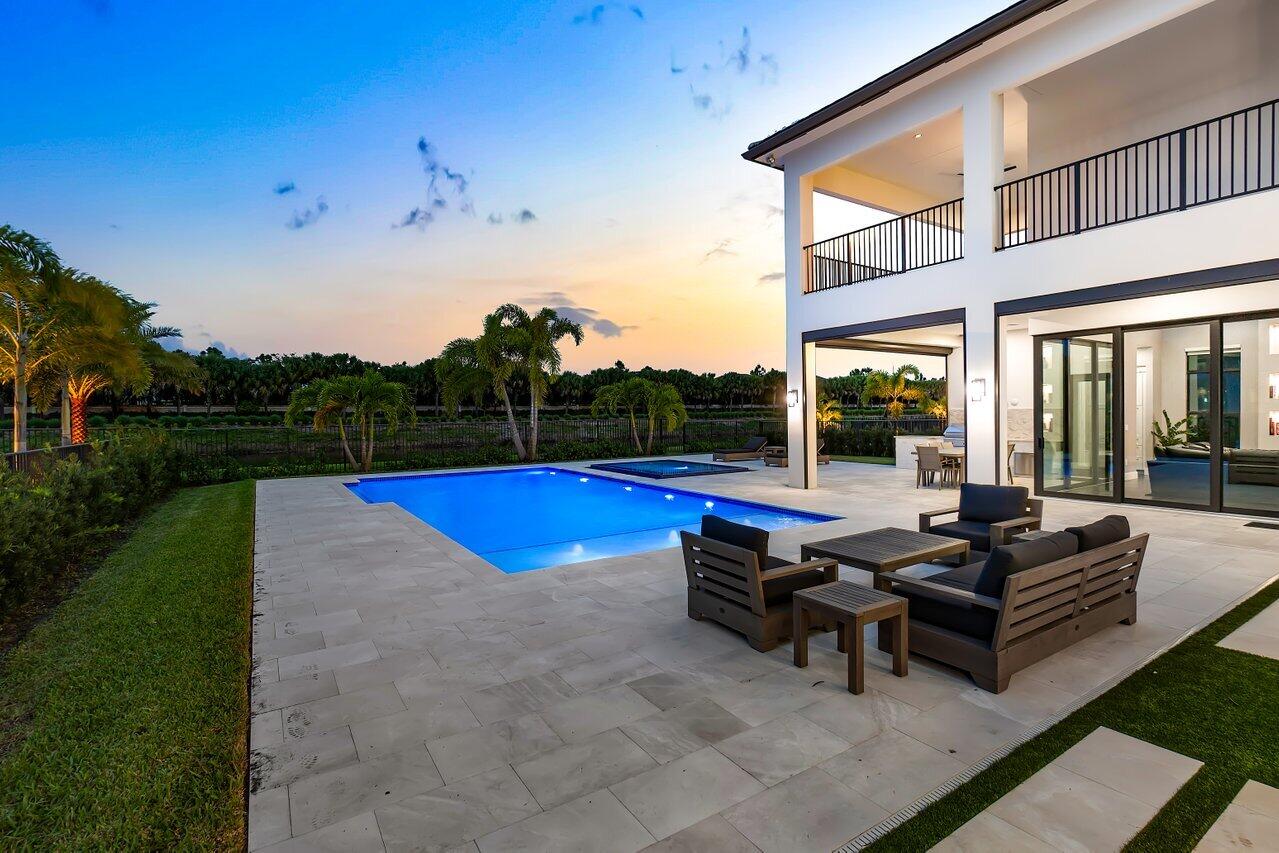 9627 Chianti Classico Terrace Boca Raton, FL 33496 - Photo 50 of 75 Pool Deck Twilight