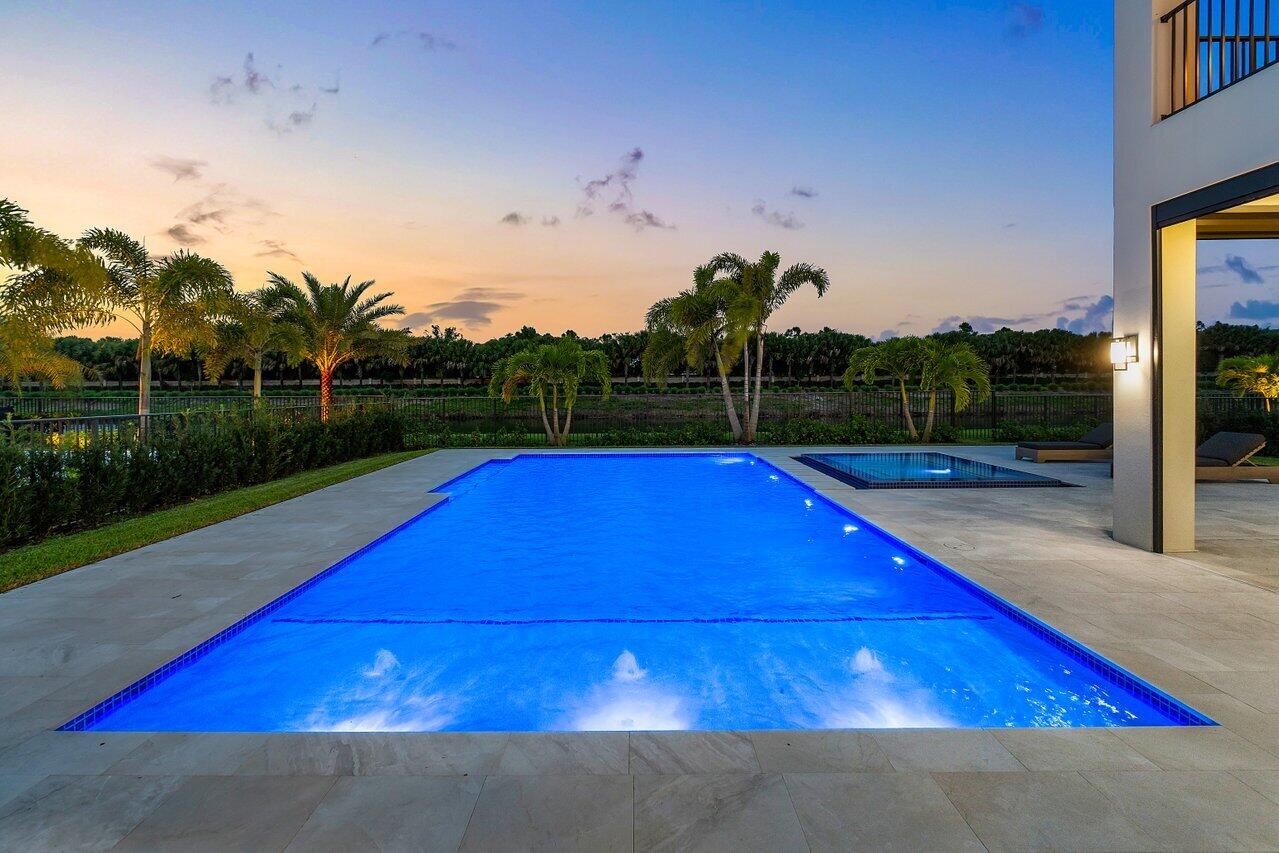 9627 Chianti Classico Terrace Boca Raton, FL 33496 - Photo 51 of 75 Pool Twilight
