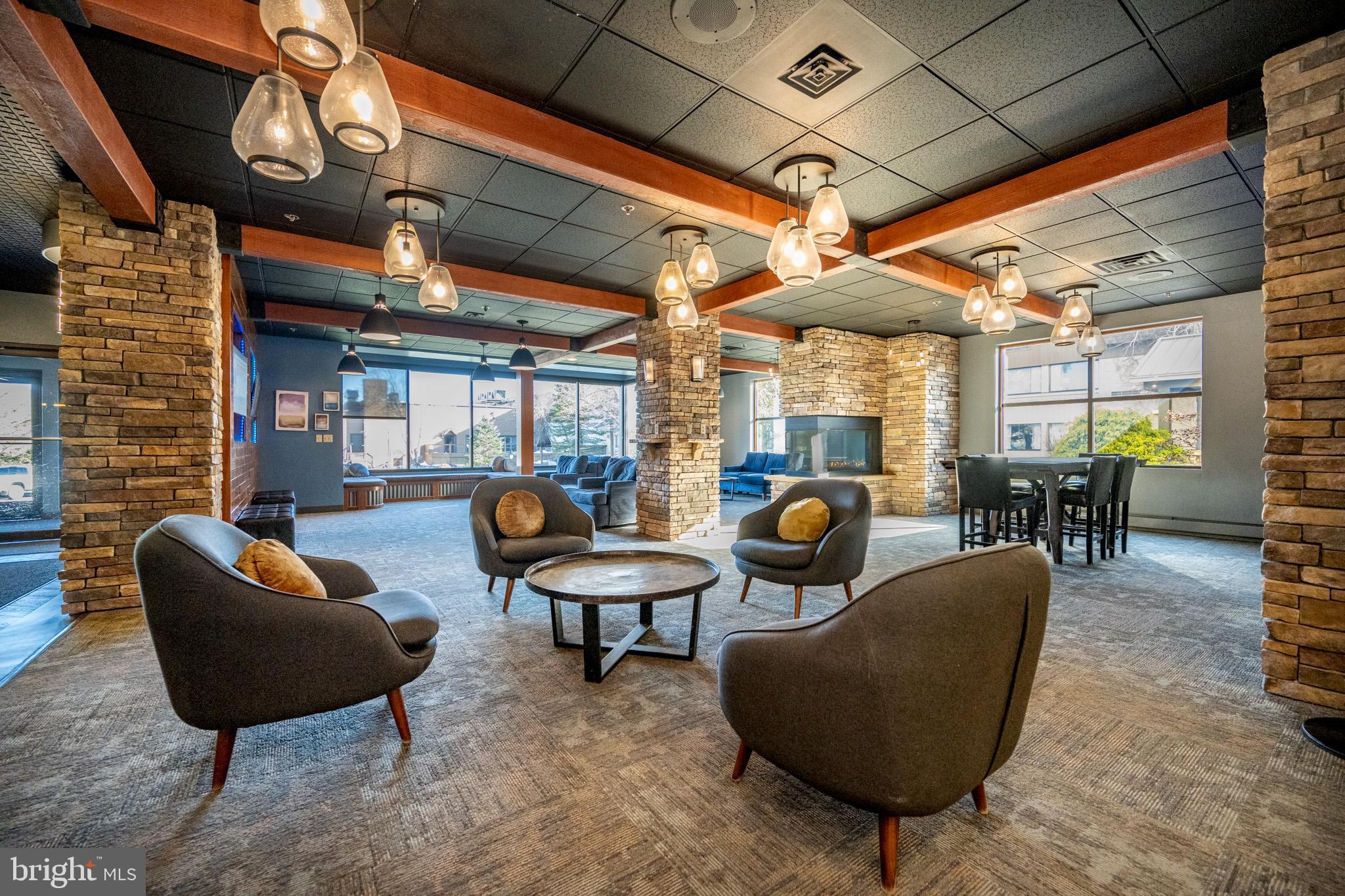 290 Marsh Hill Road, Unit 224A McHenry, MD 21541 - Photo 6 of 30 a outdoor space with patio couches and a fireplace