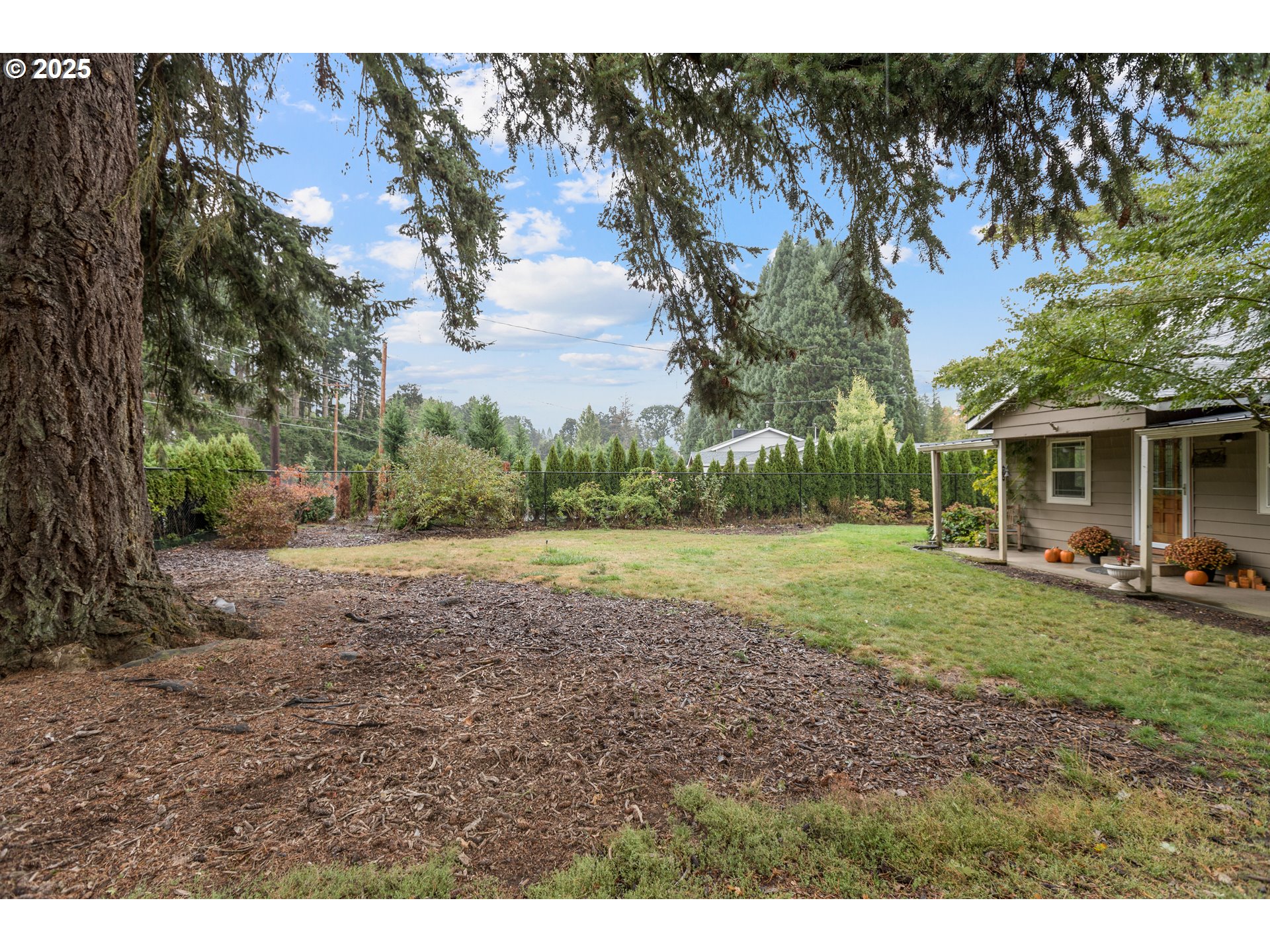 16326 Butteville Road Northeast Woodburn, OR 97071 - Photo 35 of 48 a view of a yard in front of a house with a large tree