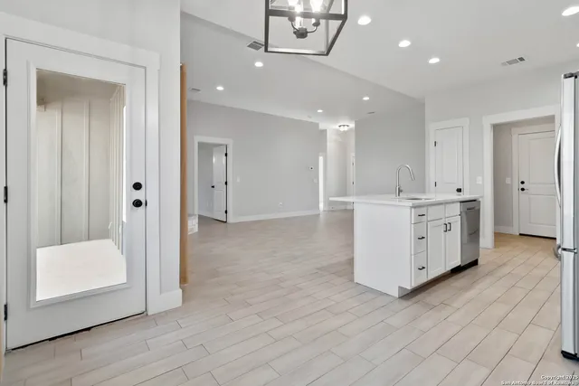 a view of an empty room