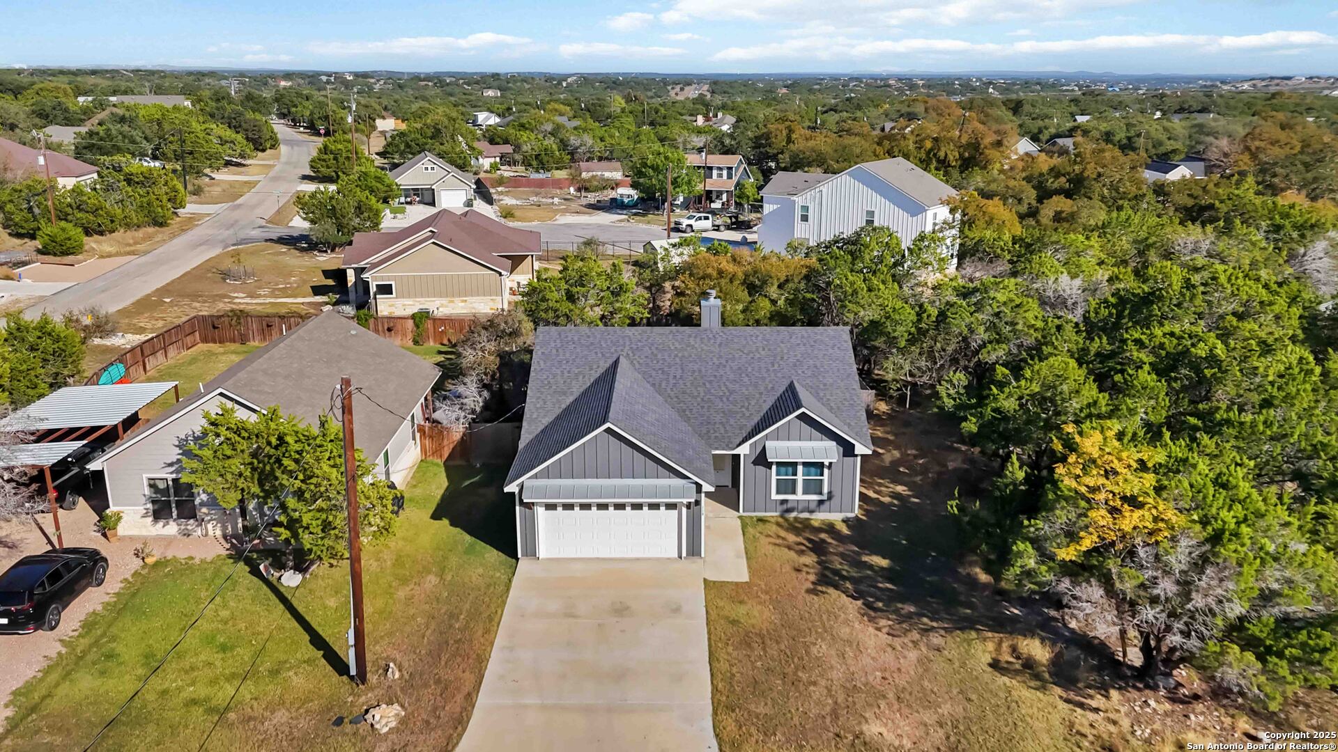119 Rockingshire Court Spring Branch, TX 78070 - Photo 28 of 34 an aerial view of residential houses with outdoor space