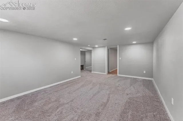 a view of an empty room