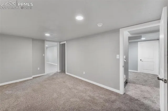 a view of an empty room