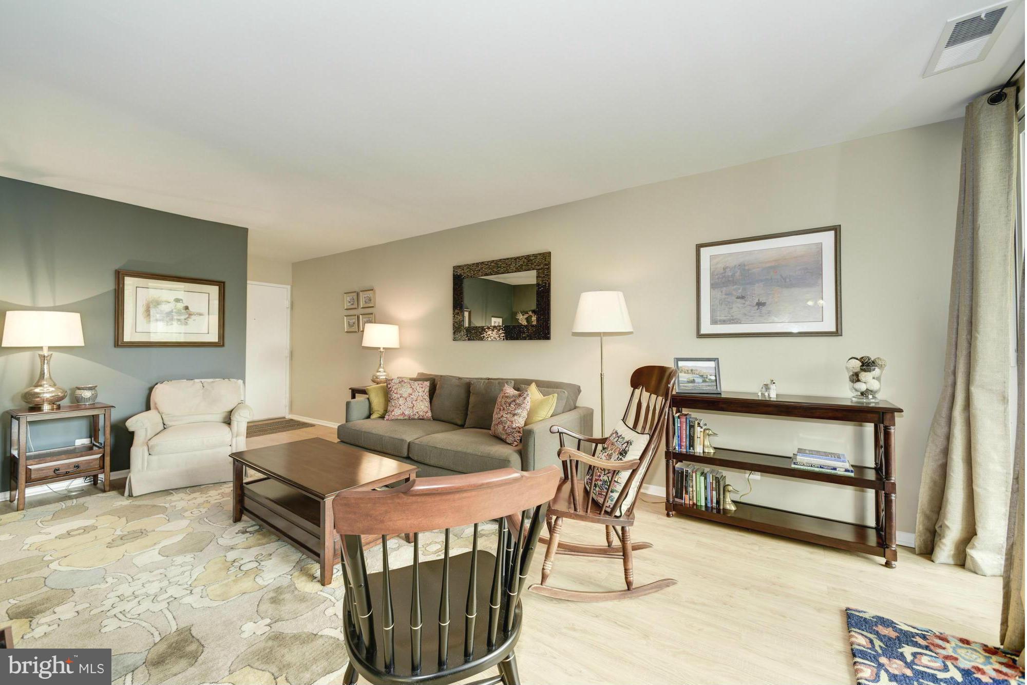 5001 7th Road South, Unit 302 Arlington, VA 22204 - Photo 5 of 30 a living room with furniture a lamp paintings and a window