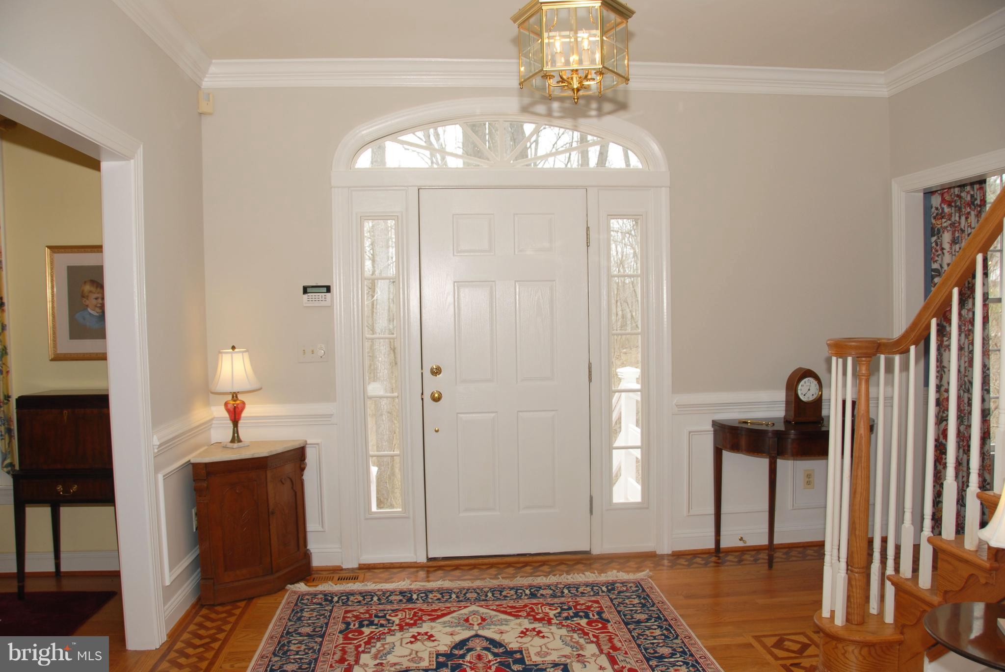 1300 Upper Glencoe Road Sparks, MD 21152 - Photo 2 of 30 Foyer with Beautiful Inlaid Wood Floor